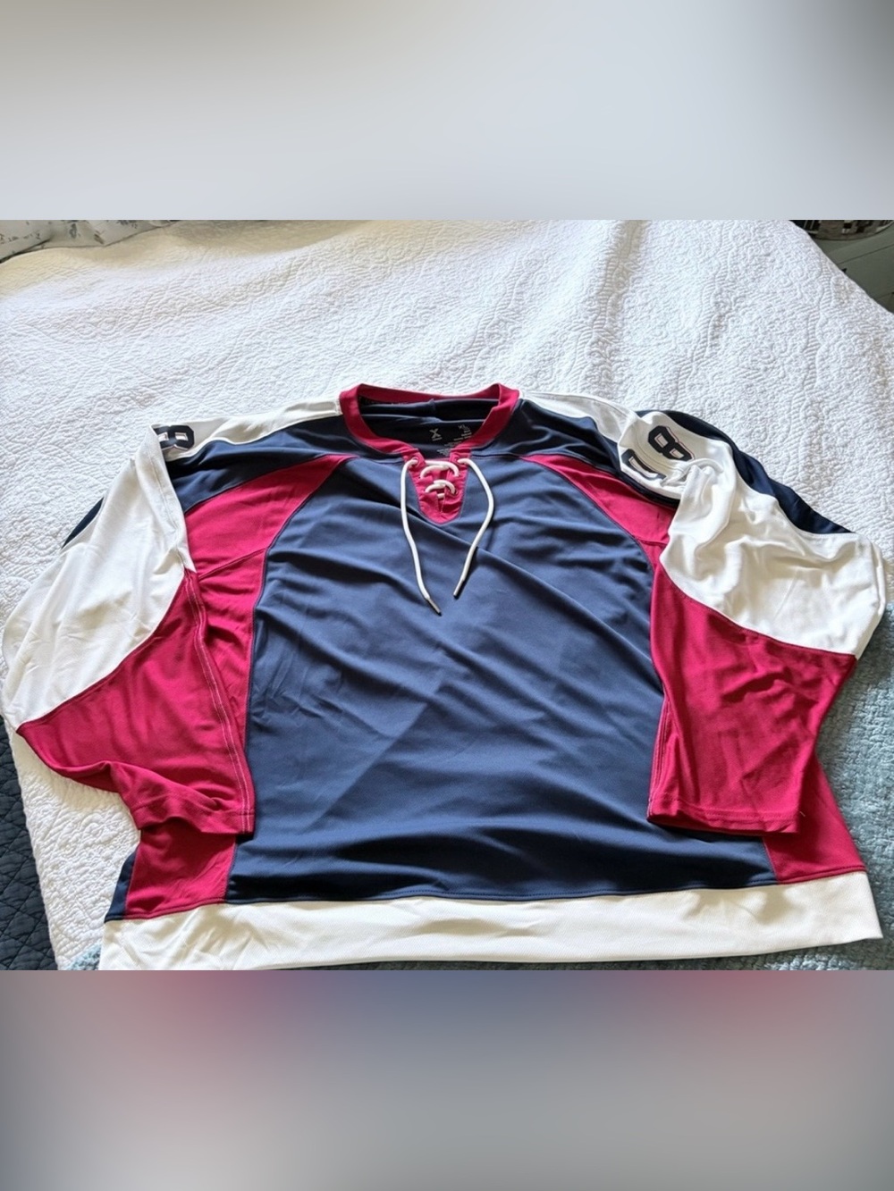 Xersion Navy and Red Hockey Jersey